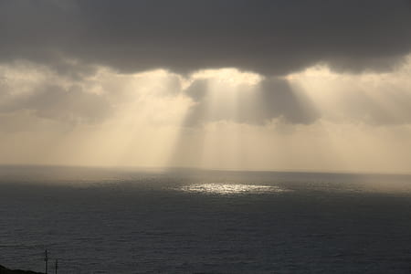 sea under crepuscular rays thumbnail