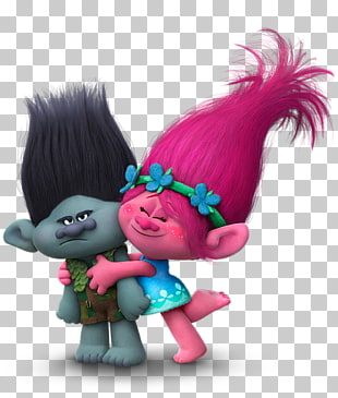 King Peppy DJ Suki Biggie Poppy DreamWorks Animation, Trolls Branch and Poppy Transparent , DreamWorks Trolls Poppy hugging Branch illustration PNG clipart