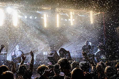 people, lights, blur, crowd thumbnail