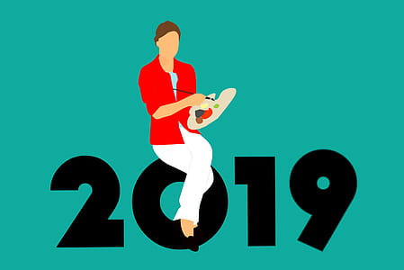 Illustration of artist painting in 2019 thumbnail