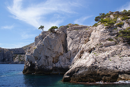 grey rock beside body of water thumbnail