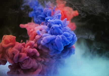 blue and red smoke thumbnail
