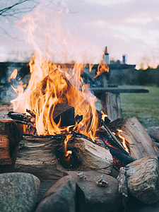 time lapse photography of burning wood logs thumbnail