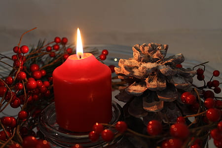 red pillar candle thumbnail