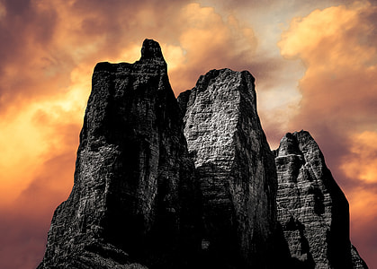 landscape low angle photography of rock mountain thumbnail