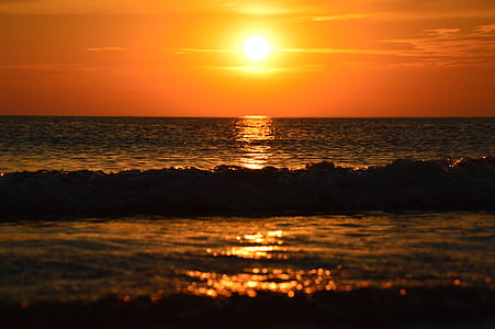 sunset over calm sea landscape photography thumbnail