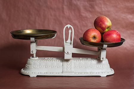 white steel balancing scale thumbnail