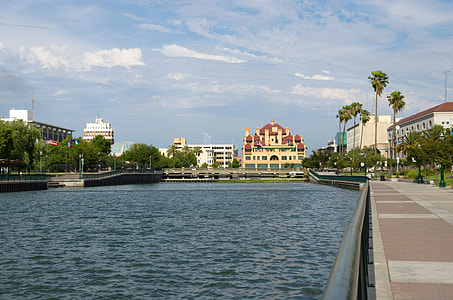 Downtown Stockton's waterfront in June 2013 in Stockton, California thumbnail