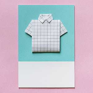 White Dress Shirt Paper Decor thumbnail
