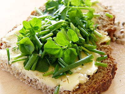 sliced vegetables on wheat breads thumbnail