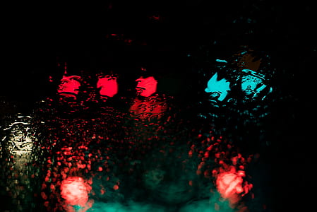 night, lights, water, glass thumbnail