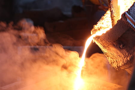 close-up of metal foundry thumbnail