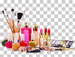 Ingredients of cosmetics Beauty Parlour, Makeup Cosmetics, assorted makeup kit PNG clipart