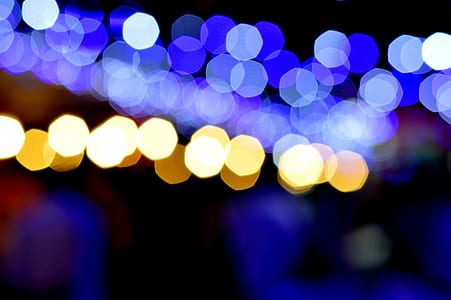 blue and yellow bokeh light photography thumbnail