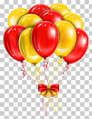 Balloon Red , Transparent Red Yellow Balloons , red and yellow balloons PNG clipart