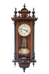 black and brown analog pendulum clock thumbnail