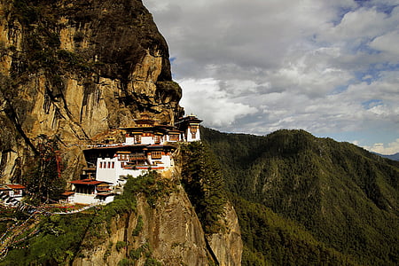 photography of landmark on mountain thumbnail