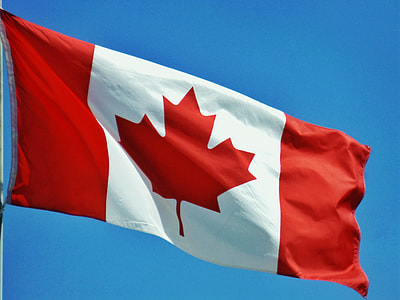 flag of Canada attached on pole thumbnail