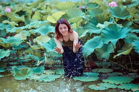 woman on body of water thumbnail