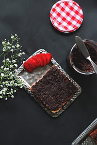 Baked Pastry on Gray Steel Tray thumbnail