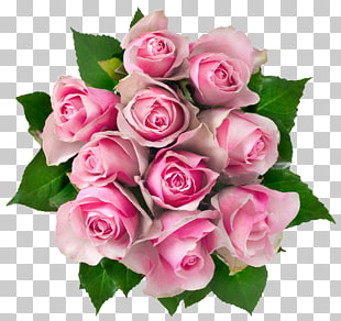 Flower bouquet Rose Pink , Transparent Pink Roses Bouquet , pink rose bouquet PNG clipart
