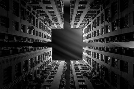 bottom view of gray buildings thumbnail