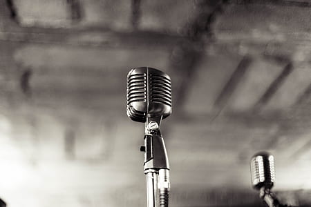 two silver condenser microphone thumbnail