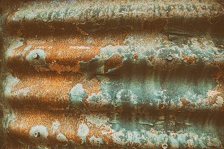 Close-up shot of rusty old corrugated iron metal, image captured with a Canon 6D thumbnail