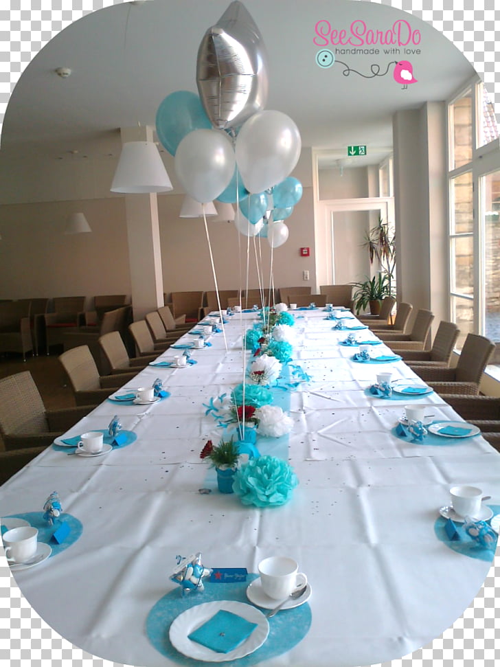 Baptism Table Setting Infant Boy Table Decor Png Clipart Free