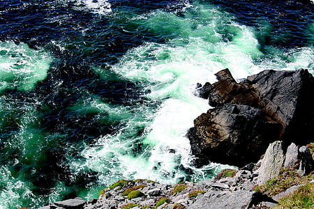 rock formation beside body of water thumbnail