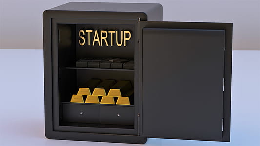 opened black metal safe with gold bars thumbnail