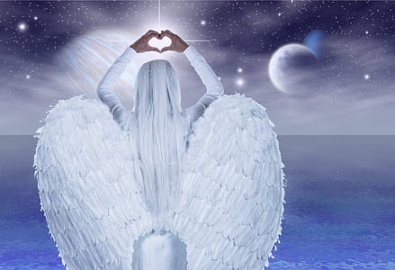 angel posturing heart hand gesture thumbnail