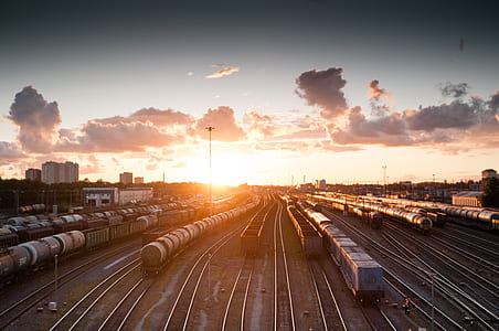 landscape photography of train station thumbnail