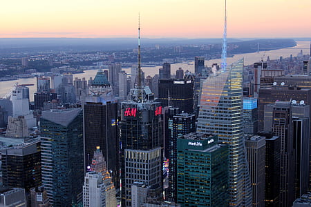 aerial photography of city buildings thumbnail