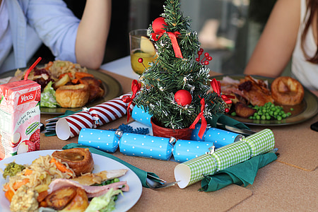 green mini Christmas tree on table thumbnail