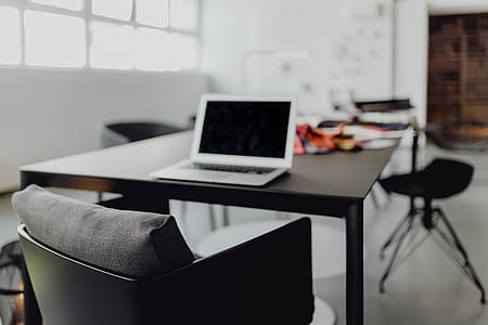 Modern interior of designer workplace thumbnail