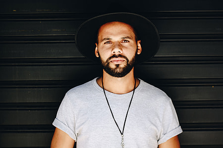 Man with a beard wearing a hat thumbnail