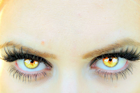 person with yellow eyes thumbnail