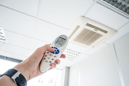 Controlling Office Room Temperature with Air Conditioning Remote Control thumbnail