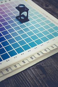 blue and white color brochure paper thumbnail