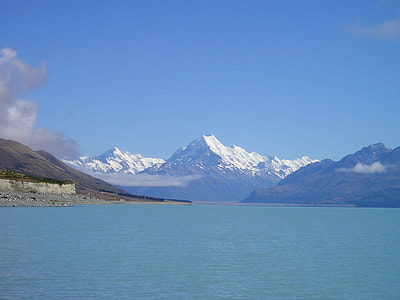 body of water within mountain range during daytime thumbnail