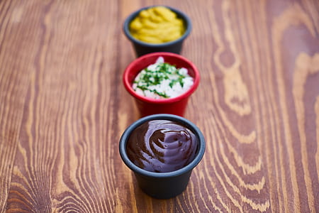 selective focus photography of seasoning cups thumbnail