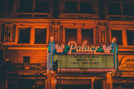 Palace neon signage on building thumbnail