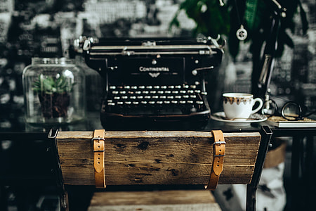 Black vintage typewriter thumbnail
