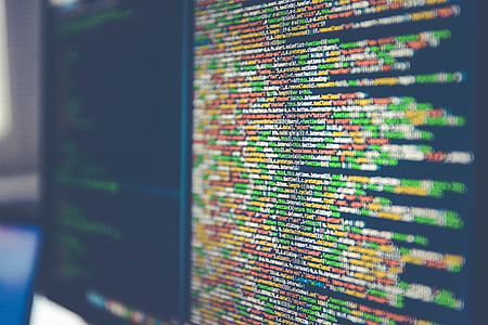 computer monitor displaying source code thumbnail