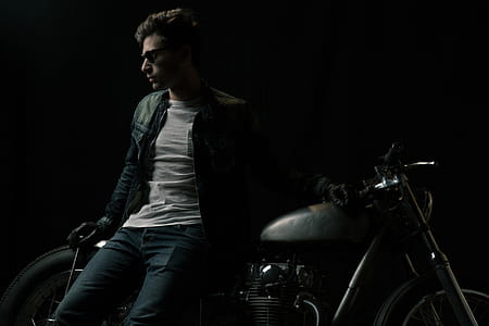 Man By Motorbike thumbnail