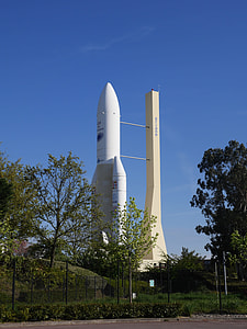 white and beige space shuttle statue thumbnail