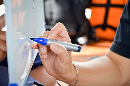 Hand Writing on Whiteboard thumbnail