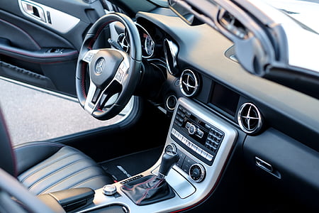 gray Mercedes-Benz interior with opened door thumbnail