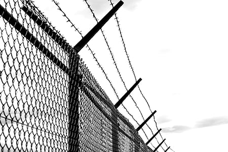 cyclone wire fence with barb wire thumbnail